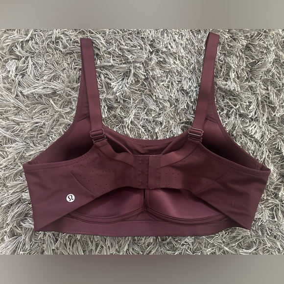 Lululemon Run Times High Support Sports Bra Womens 38C Wine/Maroon NICE! - Picture 5 of 8